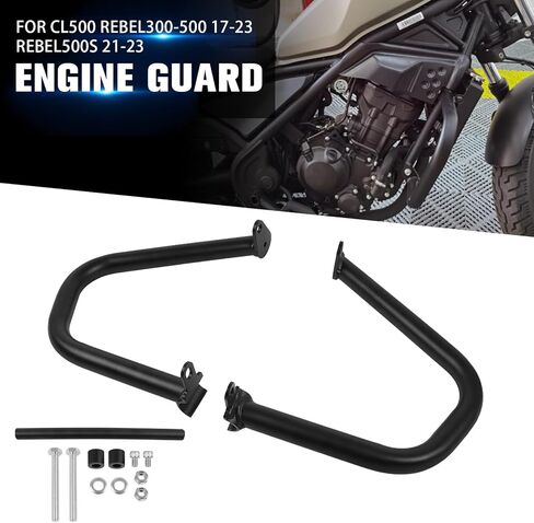 CHIFUN Engine Guard Highway Steel Crash Bars Bumper Replacement for Honda CL500 Rebel 500 300 2017-2023/ Rebel 500S 2021-2023 Motorcycle Frame Gas Tank Falling Protector in Saudi Arabia