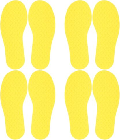 PATIKIL Feet Markers for Classroom, 4 Pairs Plastic Floor Foot Shaped Non Slip Spots Carpet Markers for Education Preschool Children Teacher Supplies, Orange in Saudi Arabia