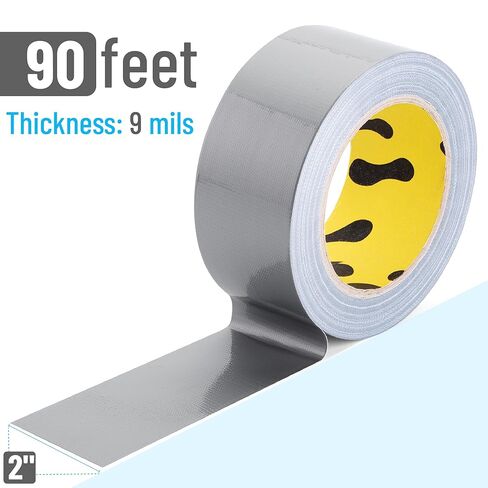 Bates- Duct Tape Heavy Duty, 2 Inch x 90 ft, Silver, Waterproof Tape for Outdoor Use, Easy Tear, Weather Resistant in Saudi Arabia