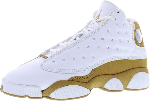 NIKE Air Jordan 13 Retro Big Kids Shoes-Size-6 White/Wheat in Saudi Arabia