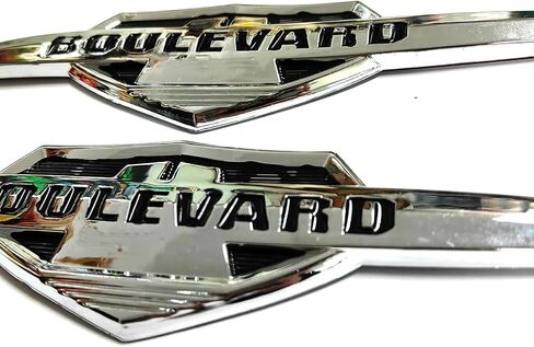 3D Chrome Gas Fuel Tank Badge Emblem Decals Sticker Compatible with Suzuki Boulevard M109R C50T M90 C90T S40 M95 S83 C50 M50 VL800 VZ1500 in Kuwait