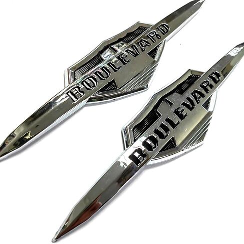 3D Chrome Gas Fuel Tank Badge Emblem Decals Sticker Compatible with Suzuki Boulevard M109R C50T M90 C90T S40 M95 S83 C50 M50 VL800 VZ1500 in Kuwait