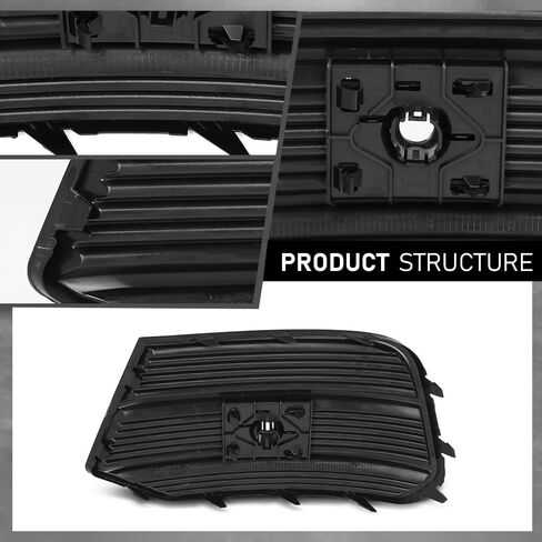 LQI المصد الأمامي مصبغة الضباب غطاء المصباح تقليم الجانب الأيمن متوافق مع أودي Q3 2016-2018، يصلح للنماذج مع غطاء ممتص الصدمات قطعة واحدة، مع مستشعر مساعد وقوف السيارات 8U0807682Q4U8، AU1039135 in Kuwait
