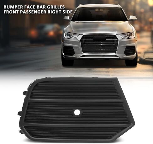 LQI المصد الأمامي مصبغة الضباب غطاء المصباح تقليم الجانب الأيمن متوافق مع أودي Q3 2016-2018، يصلح للنماذج مع غطاء ممتص الصدمات قطعة واحدة، مع مستشعر مساعد وقوف السيارات 8U0807682Q4U8، AU1039135 in Kuwait