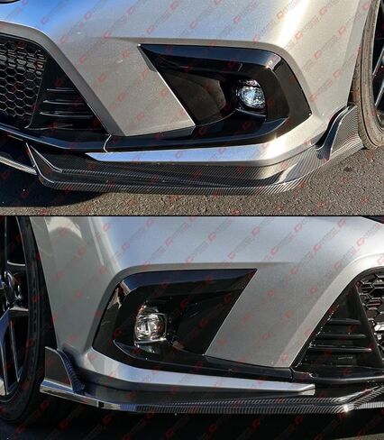 JDM OE Style Gloss Black Fog Light Bezel Cover + Clear Lens Projector LED lamp Compatible With 2022-2024 Honda Civic Sedan & Hatchback in Saudi Arabia
