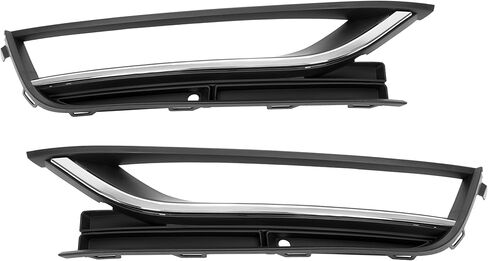 HECASA Fog Light Bezel & Lower Bumper Trim Compatible with 2012-2015 Volkswagen Passat Front Bumper Fog Lamps Cover Replacement for 56D853665 56D853666 Plastic Chrome Drivers&Passengers Side in Saudi Arabia