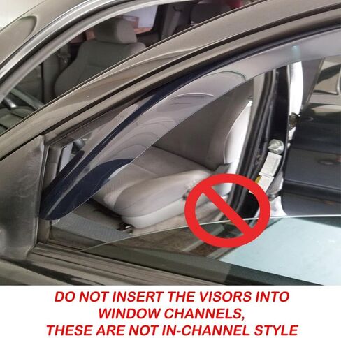 Smoked Out-Channel Window Vent Guard Rain Visors Compatible with 2017-2022 Honda CR-V in Saudi Arabia