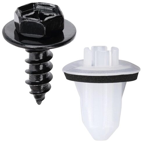 OAUTOO 10Sets Bumper Cover & Tail Lamp Grommet with Screw Kit 90189-06235 for Toyota Avalon C-HR Camry Highlander Mirai Rav4 Yaris, Lexus CT is LC NX RC RX 2006-On in Saudi Arabia