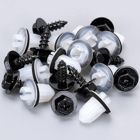 OAUTOO 10Sets Bumper Cover & Tail Lamp Grommet with Screw Kit 90189-06235 for Toyota Avalon C-HR Camry Highlander Mirai Rav4 Yaris, Lexus CT is LC NX RC RX 2006-On in Saudi Arabia