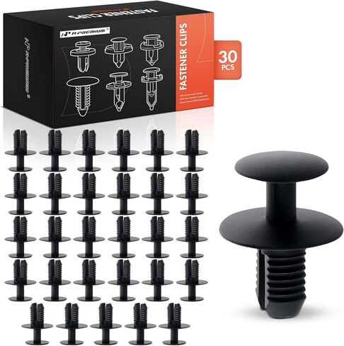 A-Premium 20 PCS Nylon Car Retainer Fastener Push Pin Clips Compatible with BMW 1 2 3 4 5 6 7 i3 i8 X Z Series - for 8.5mm in Saudi Arabia