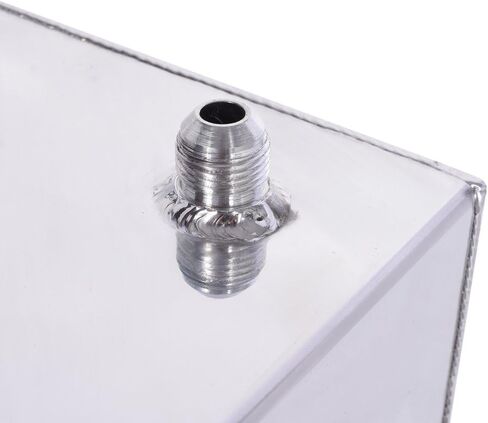 MOTORHOT 15 Gallon Fuel Cell 60L Aluminum Fuel Tank Universal Racing Street Drift Strip Fuel Gas Tank with Level Sensor Silver in Kuwait