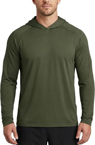 Zengjo Men's Lightweight Pullover Hoodie - Hooded Long Sleeve Workout Shirts in Kuwait