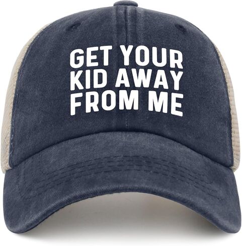 GET Your Kid AWAYS from ME Hat Trucker Hat Women Trendy Mesh Baseball Cap for Summer in Kuwait