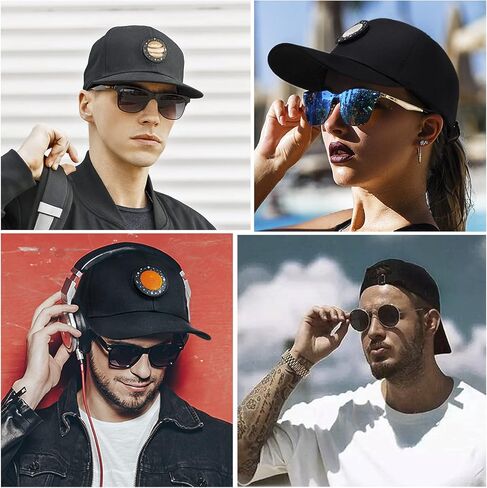 Planets Snapback Hat - 6 Pcs Solar System Patches Included, Adjustable Unisex Baseball Cap for Men Women in Saudi Arabia