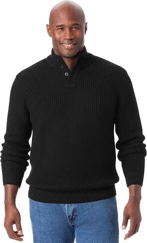 KingSize Men's Big & Tall Henley Shaker Sweater in Kuwait
