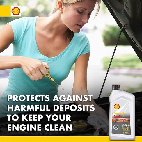 زيت محرك فورمولا شل اصطناعي بالكامل 10W-30 (1 كوارت، علبة مكونة من 6 قطع) in Kuwait