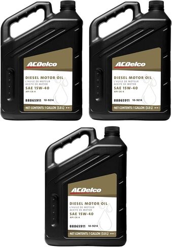 ACDelco Gold 10-9214 (88865911) CK-4 Diesel 15W-40 Motor Oil - 1 gal (Case of 3) in Kuwait