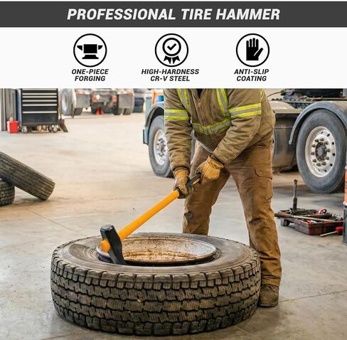 Tire Hammer Bead Brkg Wg, Semi Tire Changing Tools, Steel Duckbill Hammer Tire Removal Tool, 35.5In, Compatible with Car Tire Replacement in Kuwait