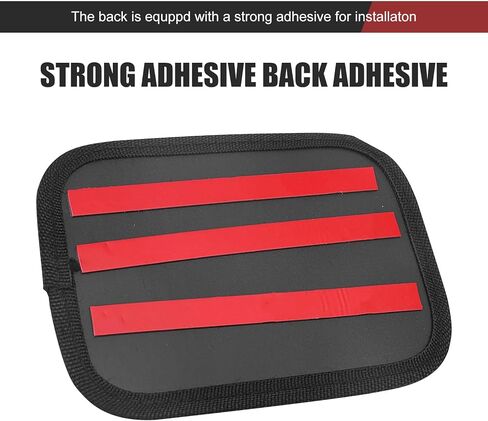 2PCS Car Organizer Net Pocket, Multifunctional Internal Adhesive Storage Bag for Phones Sunglasses ID Cards, Thickened Oxford Side Pocket with Comfortable Cotton, for Most Cars (Black) in Saudi Arabia