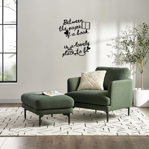 لوحة فنية جدارية للكتاب، ديكور حائط اقتباس القراءة - مجموعة لافتات معدنية بين الصفحات، لوحة فنية جدارية للمكتبة، هدية لمحبي الكتب، مجموعة مكونة من قطعتين in Kuwait