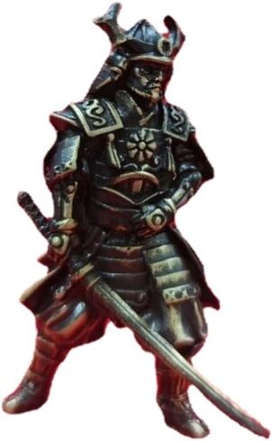 Brass Japanese Shogunate Warrior Figurines Desktop Ornaments,Copper Ancient Soldier Miniature Statue Home War Chess Game Decor Crafts,Study Office Wine Cooler Sculpture Gifts in Saudi Arabia
