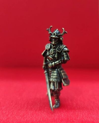 Brass Japanese Shogunate Warrior Figurines Desktop Ornaments,Copper Ancient Soldier Miniature Statue Home War Chess Game Decor Crafts,Study Office Wine Cooler Sculpture Gifts in Saudi Arabia