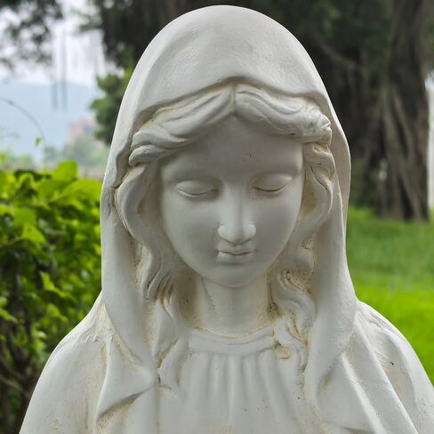 Virgin Mary Outdoor Statue - Religious Garden Statue, Blessed Mother, Virgen De Guadalupe, Large Outdoor Garden, Ivory in Saudi Arabia