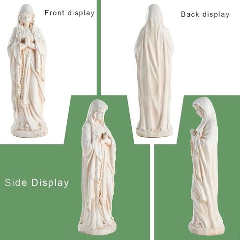 Virgin Mary Outdoor Statue - Religious Garden Statue, Blessed Mother, Virgen De Guadalupe, Large Outdoor Garden, Ivory in Saudi Arabia