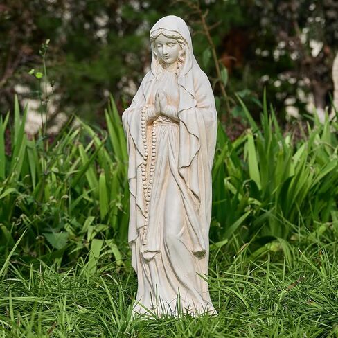 Virgin Mary Outdoor Statue - Religious Garden Statue, Blessed Mother, Virgen De Guadalupe, Large Outdoor Garden, Ivory in Saudi Arabia