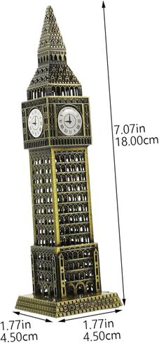 Big Ben Model Sturdy Alloy Desktop Ornament for Home Decor London Big Ben Craft Unique Housewarming and Household Accents in Saudi Arabia