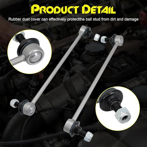 2 Pcs Zinc Nickel Alloy Front Stabilizer Sway Bar Links, Compatible with Nissan Altima, Maxima, Murano, Pathfinder, Quest, Rogue, Rogue Select, Rogue Sport & INFINITI QX60 JX35, Replace# K750094 in Kuwait