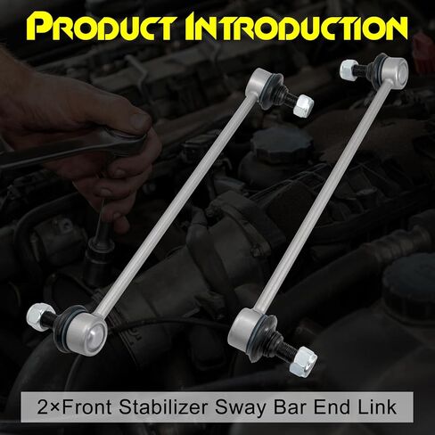 2 Pcs Zinc Nickel Alloy Front Stabilizer Sway Bar Links, Compatible with Nissan Altima, Maxima, Murano, Pathfinder, Quest, Rogue, Rogue Select, Rogue Sport & INFINITI QX60 JX35, Replace# K750094 in Kuwait