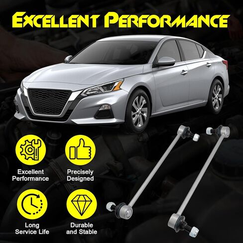 2 Pcs Zinc Nickel Alloy Front Stabilizer Sway Bar Links, Compatible with Nissan Altima, Maxima, Murano, Pathfinder, Quest, Rogue, Rogue Select, Rogue Sport & INFINITI QX60 JX35, Replace# K750094 in Kuwait
