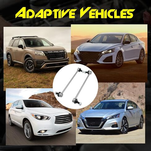 2 Pcs Zinc Nickel Alloy Front Stabilizer Sway Bar Links, Compatible with Nissan Altima, Maxima, Murano, Pathfinder, Quest, Rogue, Rogue Select, Rogue Sport & INFINITI QX60 JX35, Replace# K750094 in Kuwait