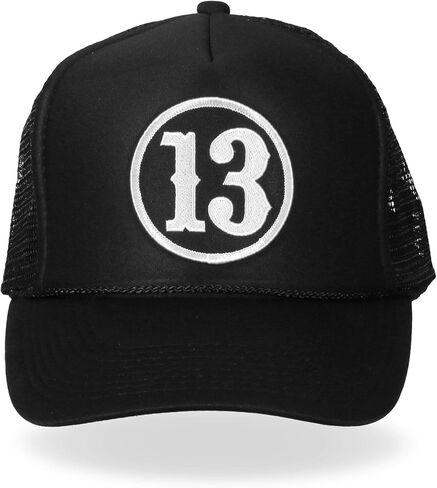 Milwaukee Leather Adjustable Snap Curved Trucker Baseball Cap with Embroidery Pacth On Front MPAHXX in Saudi Arabia
