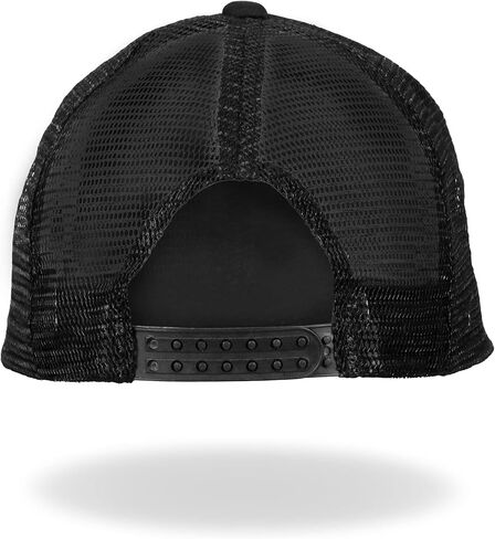 Milwaukee Leather Adjustable Snap Curved Trucker Baseball Cap with Embroidery Pacth On Front MPAHXX in Saudi Arabia