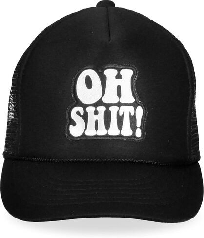Milwaukee Leather Adjustable Snap Curved Trucker Baseball Cap with Embroidery Pacth On Front MPAHXX in Saudi Arabia