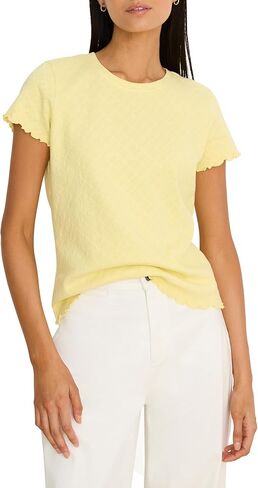 NIC+Zoe Women's Lace Knit T-Shirt in Saudi Arabia