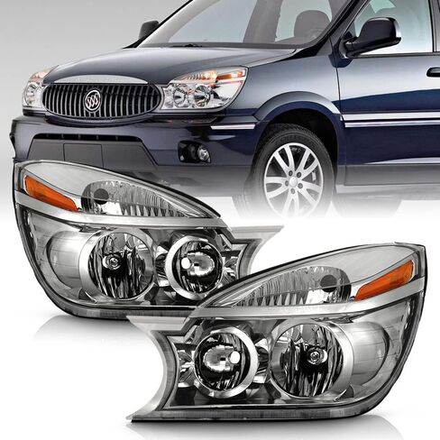 ACANII - For 2002-2007 Buick Rendezvous Headlights Headlamps Head Lights Lamps Replacement Driver + Passenger Side in Saudi Arabia