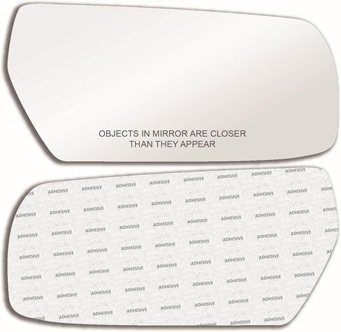 Regular White (Non-Blue) Replacement Mirror Glass with Full Size Adhesive for 2003-2007 Cadillac CTS Passenger Side View Right RH in Saudi Arabia
