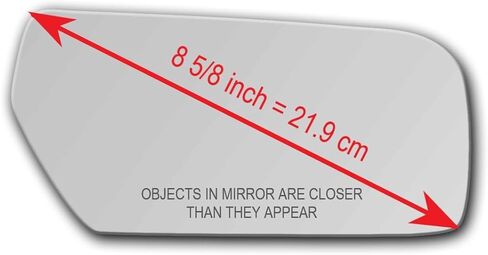 Regular White (Non-Blue) Replacement Mirror Glass with Full Size Adhesive for 2003-2007 Cadillac CTS Passenger Side View Right RH in Saudi Arabia