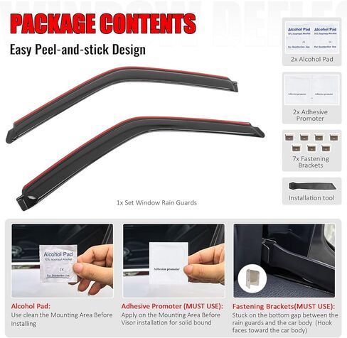IKON MOTORSPORTS in Channel Window Visors Compatible with 1988-1998 Chevy GMC C/K 1995-1999 Tahoe 2Dr 1992-1999 Yukon 2Door, Slim Style Acrylic Smoke Rain Guards, Side Window Wind Deflectors 2PCS in Saudi Arabia