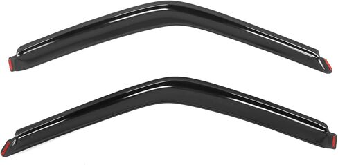 IKON MOTORSPORTS in Channel Window Visors Compatible with 1988-1998 Chevy GMC C/K 1995-1999 Tahoe 2Dr 1992-1999 Yukon 2Door, Slim Style Acrylic Smoke Rain Guards, Side Window Wind Deflectors 2PCS in Saudi Arabia