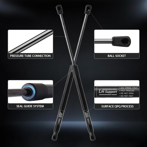 Rear Tailgate Trunk Lift Supports for Buick Enclave 2008 2009 2010 2011 2012 2013 2014 2015 2016 2017 Gas Shock Struts (2PC Set) Replaces 6165 SG230114 in Kuwait
