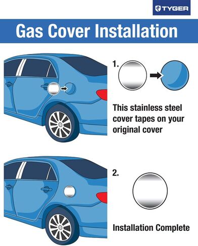 Made In USA! Compatible with 1998-2002 Toyota Tundra Gas Cap Chrome Stainless Steel Fuel Cover in Saudi Arabia