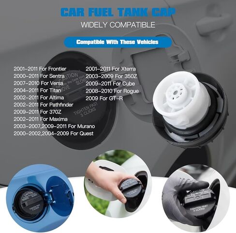 Homesweet 2026 New 10838 11838 Gas Cap, Fuel Cap for Nissan Versa 2007-2010, Replace# 11838, 1644700030, 1711A004, 17251-1AA0A in Saudi Arabia