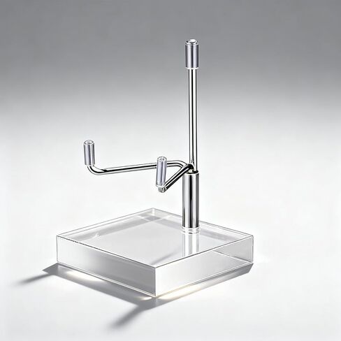 30 Pcs 2x2 Inch Adjustable Metal Arm Display Stand with Acrylic Base, Crystal Rock Holder for Mineral Geode Gemstone Fossils Picture Frames Easels in Kuwait