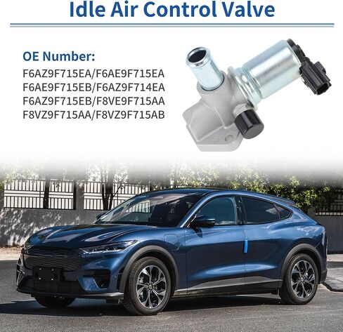 Idle Air Control Valve for Ford for Mustang 1996-2001 Fuel Injection Idle Air Control Valve W/Gasket for Mercury Cougar 1996-1997 No.F6AZ9F715EA/F6AE9F715EB in Saudi Arabia