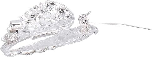 4pcs Women's Guardian Angel Wing Brooch Pins, Angel Wing Rhinestones Brooch Pin Set Cardigan Collar Clips Dress Shirt Brooch Clips for Women Girls Men(White) in Saudi Arabia