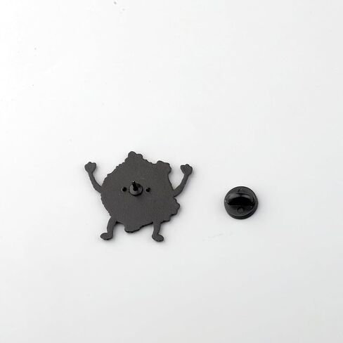 PLITI Anime Inspired Gift Dust Elf Gift Soot Sprite Brooch Pin Soot Cartoon Movie Lover Gifts No Face Ghibli Anime Gifts in Saudi Arabia